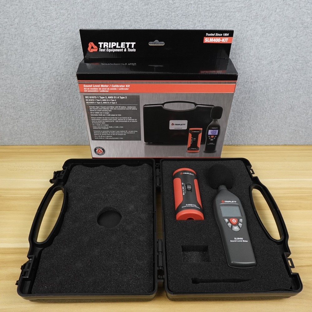 Triplett SLM400-KIT Decibel Sound Level Meter Open Box